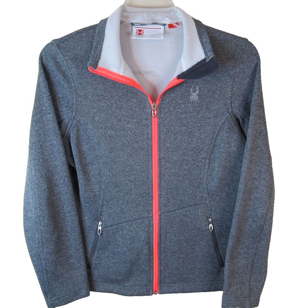 Spyder Gray Full Zip Core Sweater Jacket‎ Women's Large